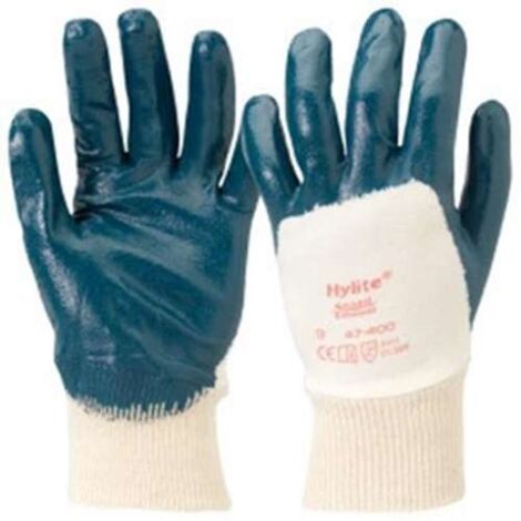 ANSELL 47-400 Gr.09 HYLITE Teilbeschichtet, Strickbund Nitril-Handschuh