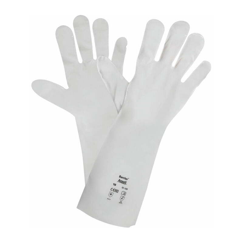 Ansell - BARRIER 02-100 GLOVE SZ 06 (XS) - White