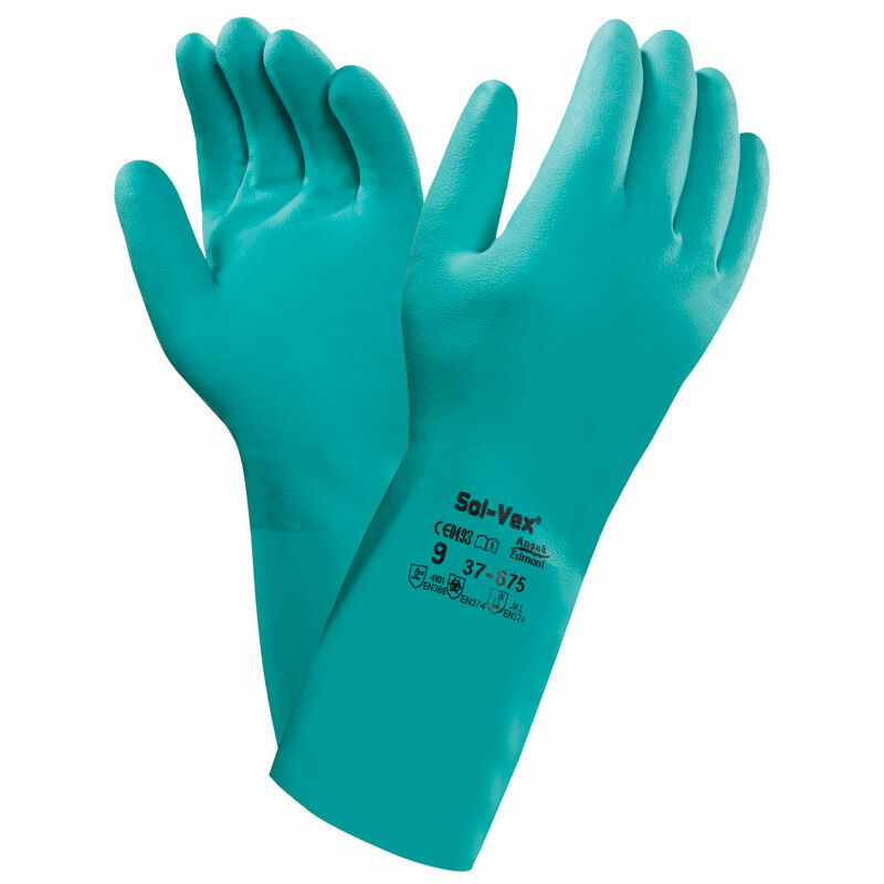 SOLVEX 37-675 GLOVE SZ 09 (L) - - Ansell