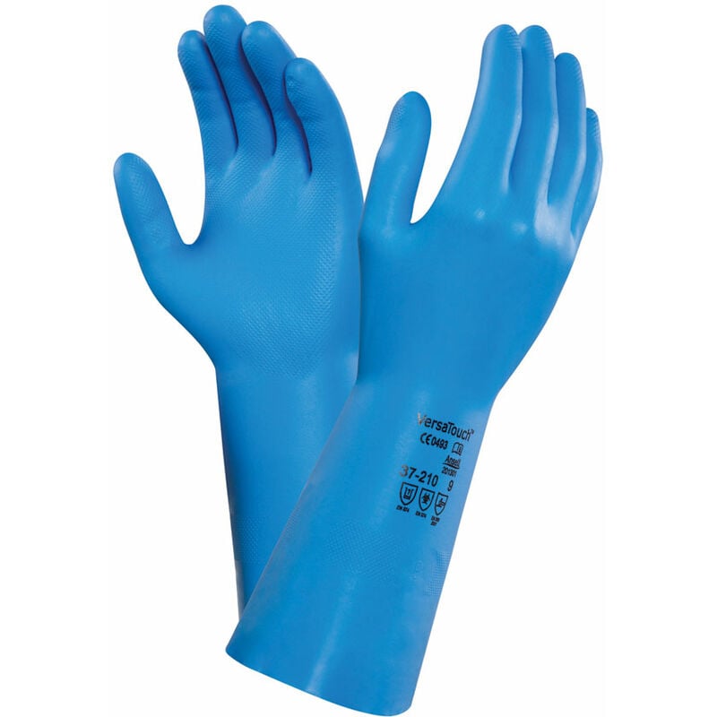 Versatouch 37-210 glove sz 07 (s) - Blue - Blue - Ansell