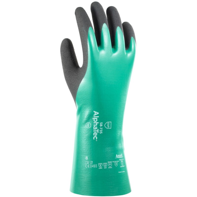 Image of Ansell Chemikalienschutz-Handschuh-Paar AlphaTec 58-735, Handschuhgröße: 8