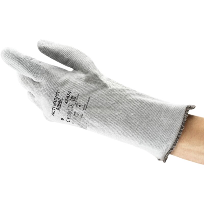 Ansell - Crusader 42-474 Flex Grey Heat Resistant Gloves - Size 9