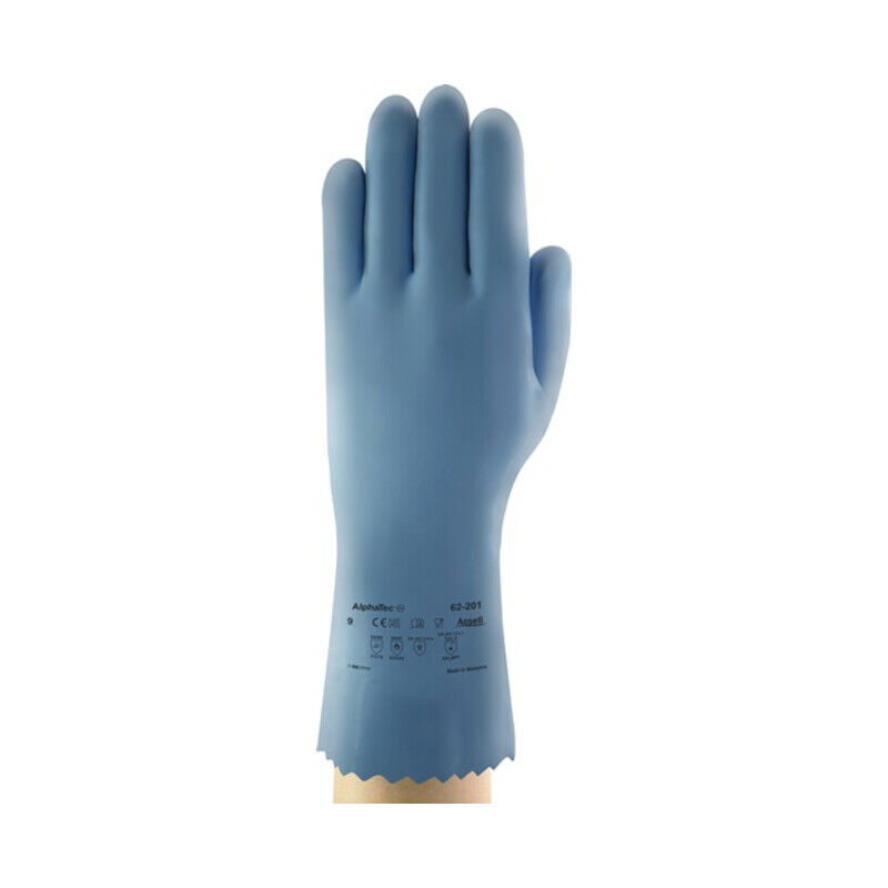 Gant de protection chimique AlphaTec® 62-201 taille 10 bleu ( 4000371299 ) - Ansell