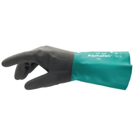 ANSELL Gants produits chimiques AlphaTec 58-430 taille 9 vert bouteille/gris anthracite 12 paires ( 4000371412 )