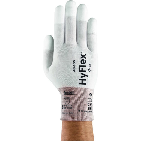Ansell Handschuh HyFlex 48-105,weiß, Gr. 8