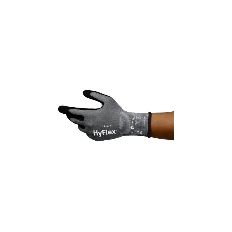 Hyflex 11571R070-1P nitrile gants de travail taille: 7 en 21420:2020 1 paire(s) - Ansell