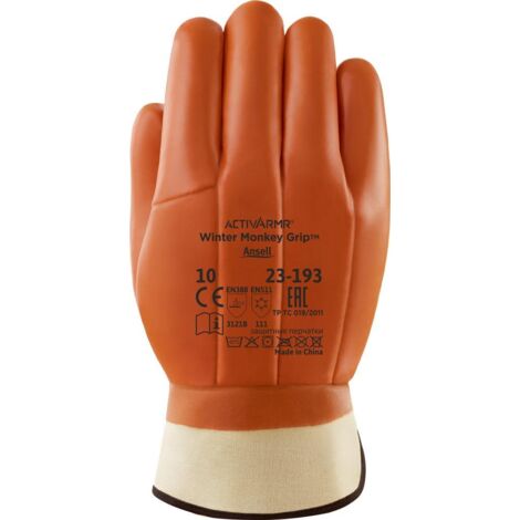 Ansell Kälteschutzhandschuh Winter Monkey Grip 23-193, Gr. 10