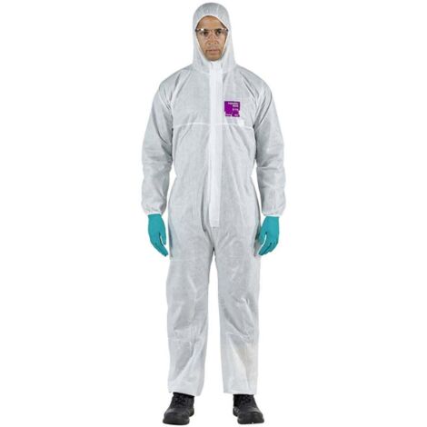 Ansell WH15S-00138-04 AlphaTec ® 1500 - modello 138 protezione chimica, bianco, L Taglia: L Bianco