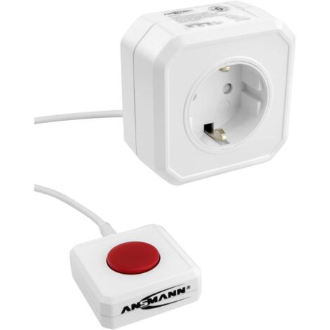 Ansmann 1260-0002 Presa a risparmio energetico Bianco Schuko 1 pz.