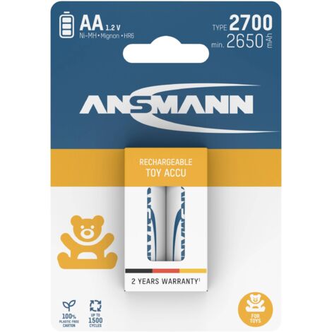 Ansmann 1312-0037 Pile rechargeable LR6 (AA) NiMH 2650 mAh 1.2 V 2 pc(s) A952283