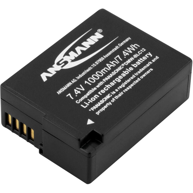 ANSMANN Batterie appareil photo 7,4 V 1000 mAh 7,4Wh