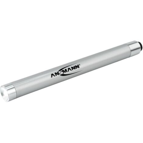 Ansmann 1600-0169 X15 Lampada a forma di penna Penlight a batteria LED (monocolore) 133.8 mm Argento