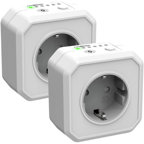 ANSMANN 2x Timer Steckdose Schaltbare Energiespar-Steckdose Countdown Timer