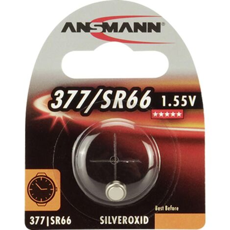 Ansmann 377 Silveroxid SR66 Batteria per Orologio 1.55V