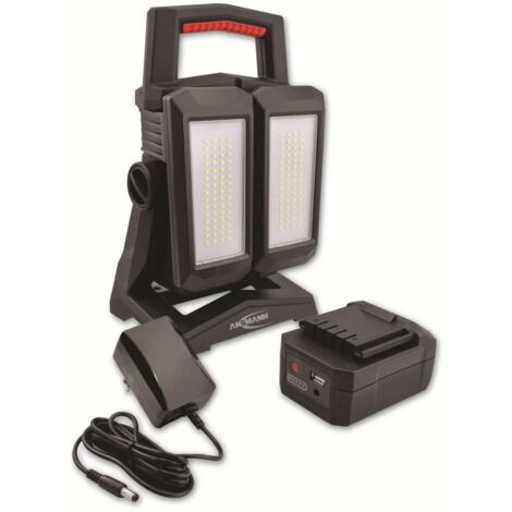 ANSMANN 60W LED Akku Scheinwerfer Suchscheinwerfer Handlampe Leuchte 4500 Lumen