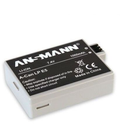 Ansmann A-Can LP-E 5 - Kamerabatterie - Li-Ion - 1000 mAh - für Canon LC-E5E EOS 1000, 450, 500, Kiss F, Kiss X2, Kiss X3, Rebel T1i, Rebel XS, Rebel XSi