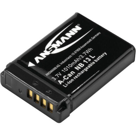 Ansmann A-Can NB 13L Kamera-Akku ersetzt Original-Akku (Kamera) NB-13L 3.7 V 1010 mAh