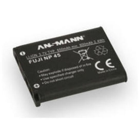 ANSMANN A-Fuji NP 45 - Batterie - Li-Ion - 650 mAh - für Fujifilm FinePix JV500, JX580, JX680, JZ200, JZ250, T410, T500, T550, XP60 Instax Mini 90