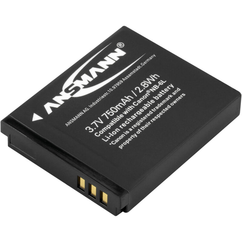 Ansmann - Li-Ion Akku A-Can np 6L 3,7V Typ 750 mAh, Leistungsstarke Akkubatterie