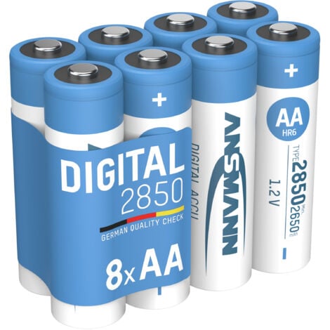 ANSMANN Akku Mignon AA, min. 2650 mAh, 8 Stück, 1,2V Ni-MH