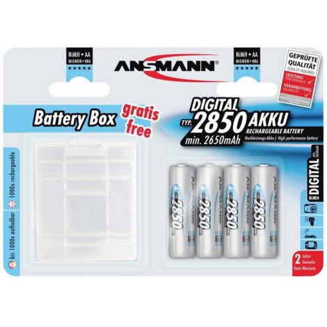 Ansmann Batteria ricaricabile Stilo (AA) NiMH 2850 mAh 1.2 V 1 KIT