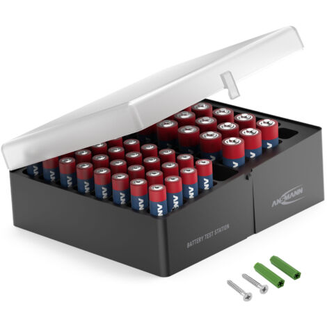 ANSMANN Batterie-Box 1900-0127, 20x Alkaline-Mignon, 32x Alkaline-Micro
