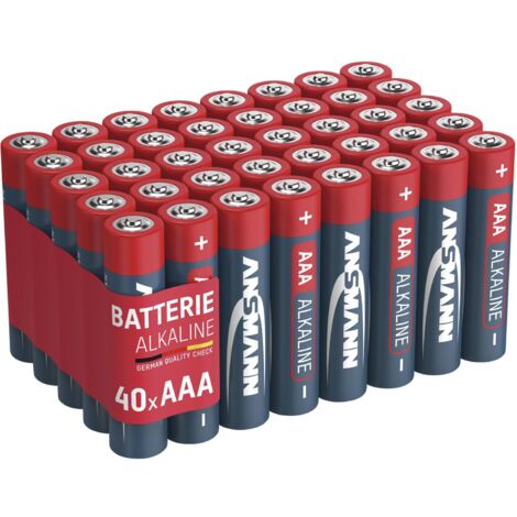 Ansmann Batterie Micro LR03 AAA 1,5V Alkaline Red 40 Stück