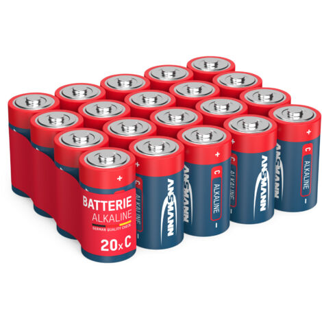 ANSMANN Batterien Baby C LR14 20 Stück 1,5V - Alkaline Batterie langlebig