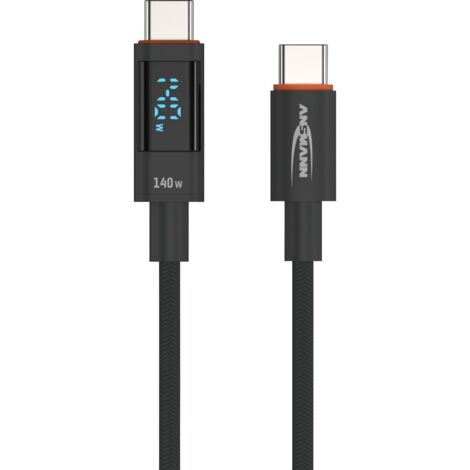 ANSMANN câble de charge 120 cm USB Type C avec 140 W