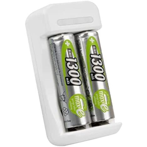 Ansmann Caricabatterie Basic II con 2 x AA 1300mAh