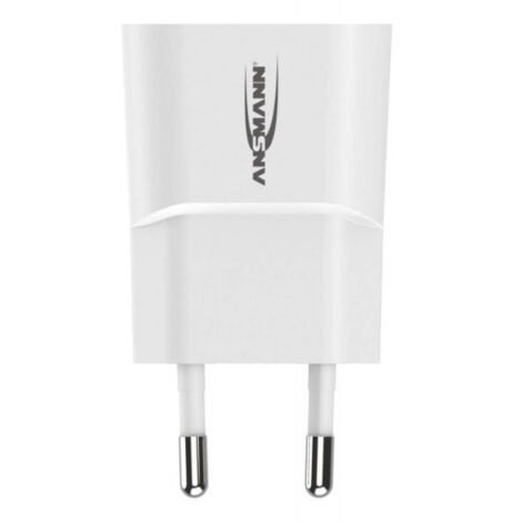 ANSMANN Caricatore USB a 1 porta 5W - Caricatore USB con controllo di carica intelligente per smartphone, tablet, GoPro, lettori di eBook, ecc.