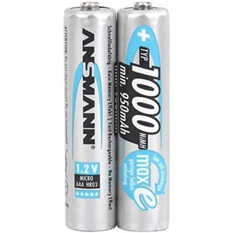 ANSMANN Energy Micro - Batterie 2 x type AAA - NiMH - (rechargeable) - 1000 mAh
