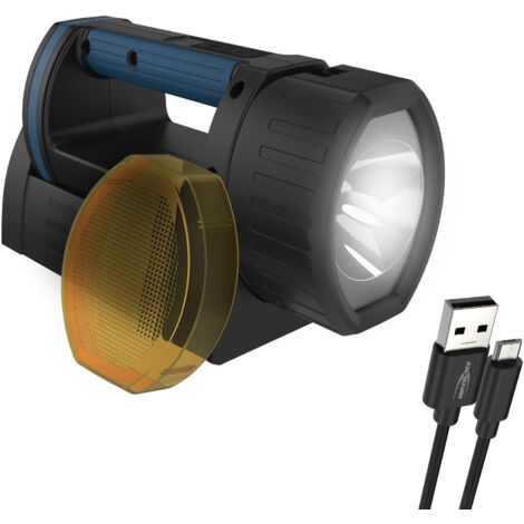 ANSMANN Extrem heller LED Handscheinwerfer, Akku aufladbar,3 Leuchtmodi