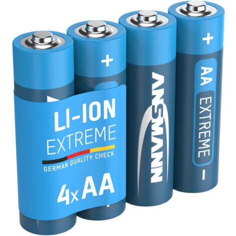 ANSMANN Extrem Lithium Batterie AA Mignon 1,5V, 4 Stück