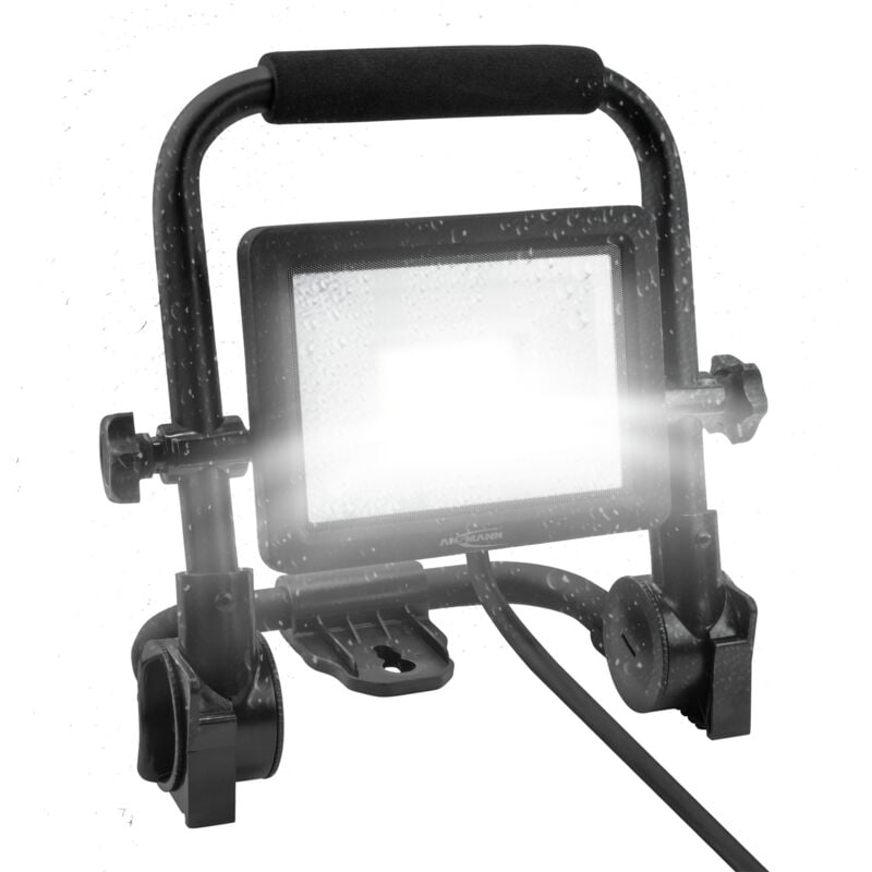 Ansmann - Projecteur de chantier à led, avec câble, robuste, très lumineux, 2200 lm