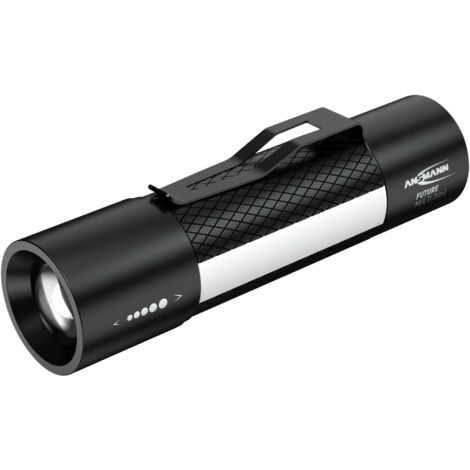 Ansmann Future Multi 3in1 LED Taschenlampe mit Gürtelclip batteriebetrieben 180 lm  183 g