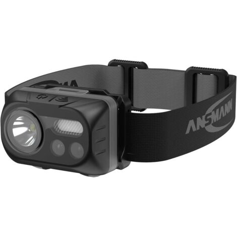 Ansmann HD230BS torcia frontale nera impermeabile per campeggio