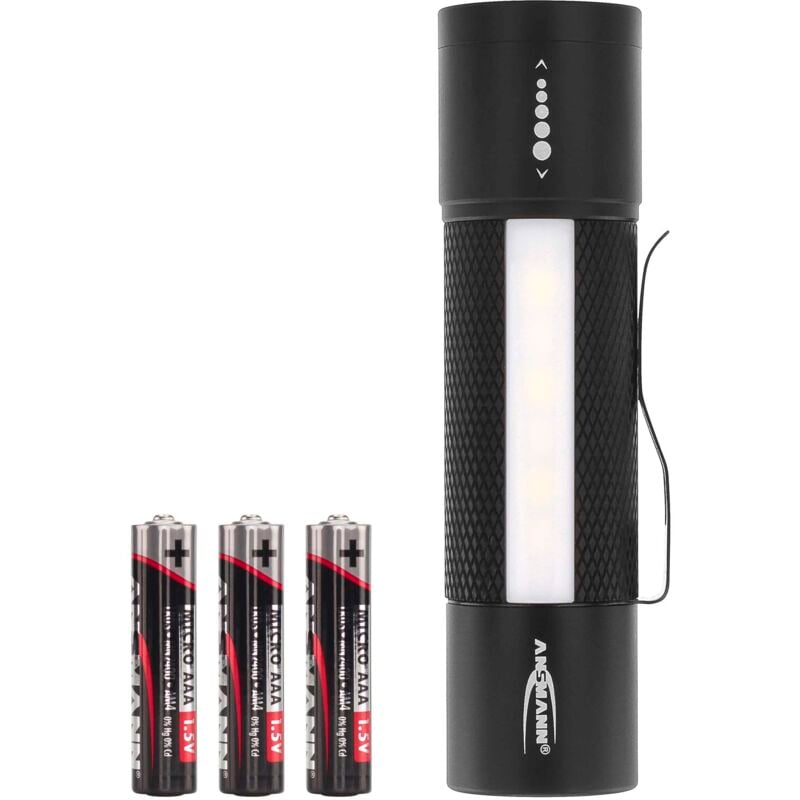 Ansmann - Lampe de poche Future Multi 3in1 led avec clip ceinture à pile(s) 180 lm 183 g