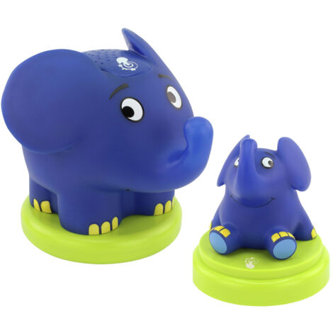 ANSMANN LED Sternenlicht Projektor & Nachtlicht Elefant, mit Musik & Farbspiel
