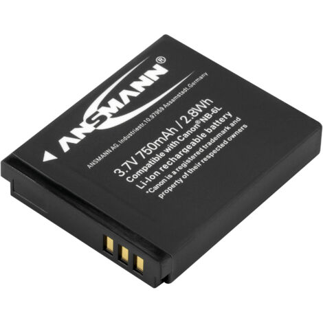 ANSMANN Li-Ion Akku A-Can NP 6L 3,7V Typ 750 mAh, Leistungsstarke Akkubatterie