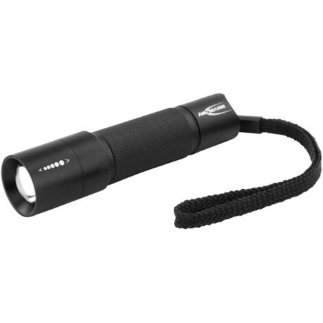 Ansmann Linterna LED M100F negra 3 W IP54 1600-0170