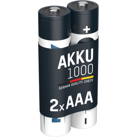 ANSMANN Micro AAA Akku 1000 mAh Hohe Kapazität