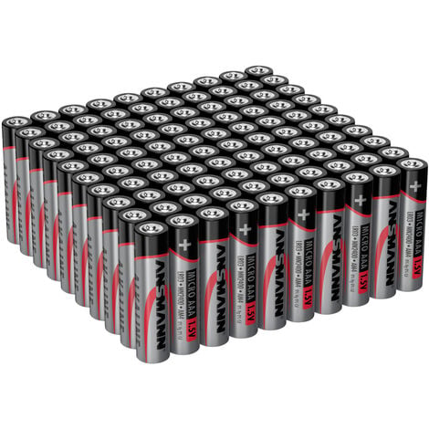 ANSMANN Alkaline Batterie Micro AAA 1,5V, 100 Stück