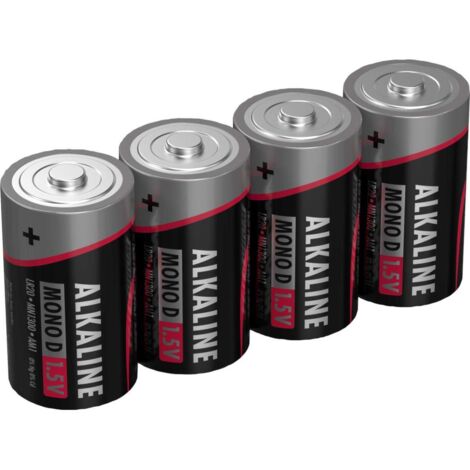 ANSMANN Mono D - Batterie 4 x LR20 - Alkalisch