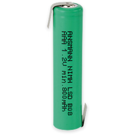 ANSMANN NiMH-Micro-Akku maxE, mit Lötfahne, 800 mAh, 1,2 V-