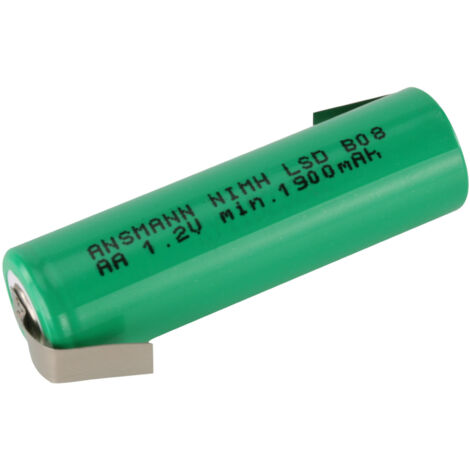 ANSMANN NiMH-Mignon-Akku maxE, 1900 mAh, mit Lötfahne