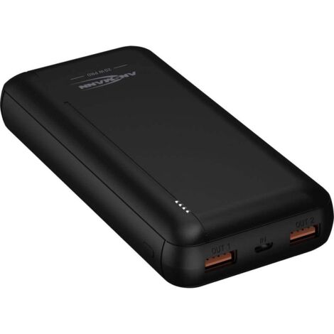 Ansmann PB320PD Powerbank (batterie supplémentaire) 20000 mAh Power Delivery LiPo USB-A, USB-C® noir