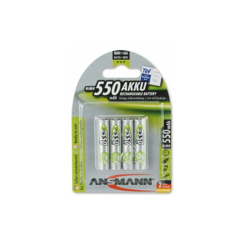 

Blister 4 X Accu, AAA, 550 mAh - Ansmann