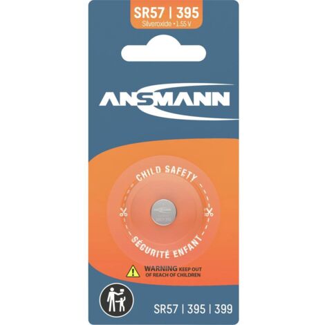 Ansmann Pile bouton 395 1.55 V 1 pc(s) 37 mAh oxyde d'argent Silberoxid Knopfzelle SR57 / SR924 / 39