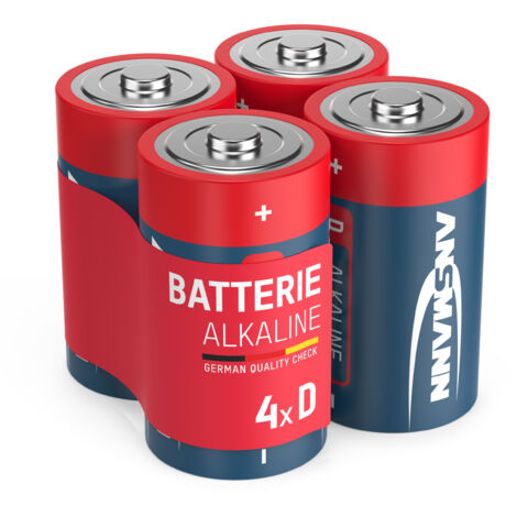 ANSMANN Piles alcalines Mono D 1,5V (lot de 4)